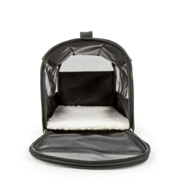 Vibrant Life PET CARRIER Small Guaranteed on-Board Soft-Sided Black, 16 lb Limit - Picture 4 of 10